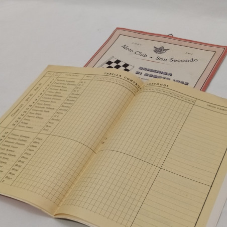 Programma e manifesto circuito motociclistico San Secondo 1952-53- Ingiallimenti