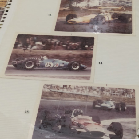 Lotto 50 foto originali auto formula 1 motori Ford V8 1967-72 - Buono