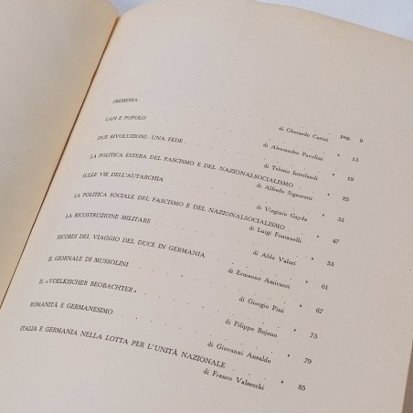 Libro Italia e Germania Maggio XVI, 1938 - Segni del tempo