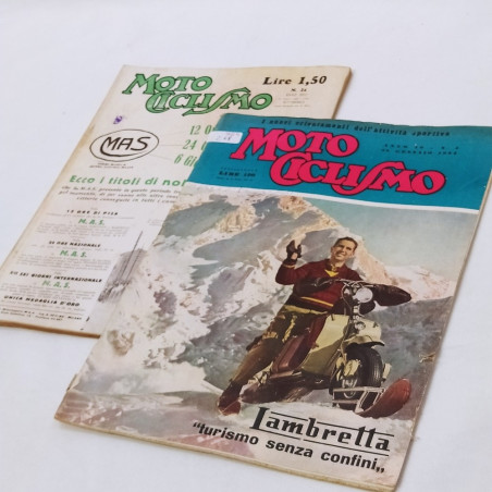 Lotto 3 riviste Moto Ciclismo 1931/1954/1955 Segni del tempo