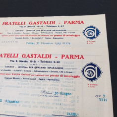 Lotto 6 fatture e lettere di ordinazione auto e cicli 1928-29-35-46 2
