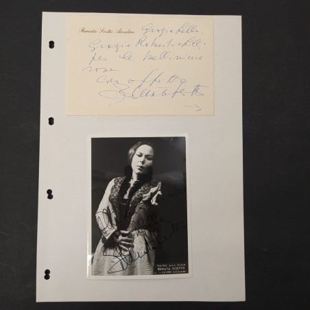 Album 27 foto autografe cantanti lirici, programmi, lettere - Segni del tempo