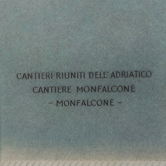 Verbale costruzione sommergibile Tritone Cantiere Monfalcone 1943 - Buono 2