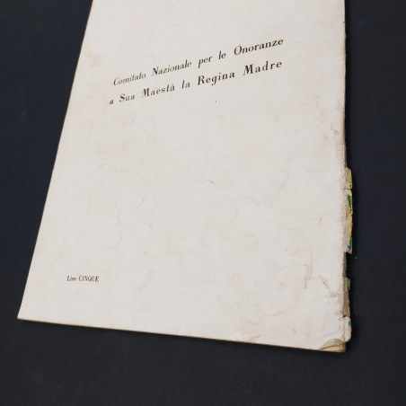 Opuscolo Margherita di Savoia 20 dicembre 1925 - Segni del tempo
