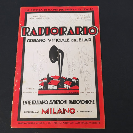 Lotto 10 riviste Radio Rario 1928 - Segni del tempo