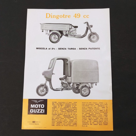 Lotto 2 opuscoli Moto Guzzi Galletto 192, Dingotre 49 - Buone condizioni