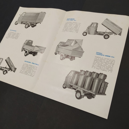 Catalogo Piaggio Ape e lettera promozionale 1968 - Ingiallimenti