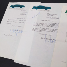 Lotto 7 lettere Autorama a Zagari una firmata Sabbatini 1959 - Ingiallimenti 2