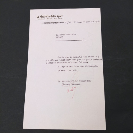 Lotto 6 lettere La gazzetta dello sport 1959-60 - Buono