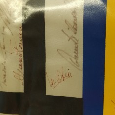 Gagliardetto del Parma calcio con autografi e dedica - Buone condizioni 2