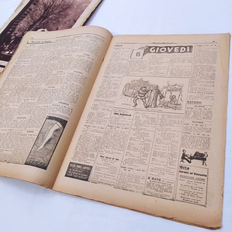 Lotto 6 numeri settimanale Radiocorriere 1930 - Ingiallimenti e macchie