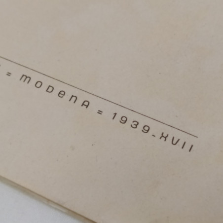Relazione Unione fascista dei professionisti Modena 1939 - Ingiallimenti