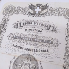 Lotto 4 diplomi, decreti annate varie 1878, 1876, 1917 - Ingiallimenti 2