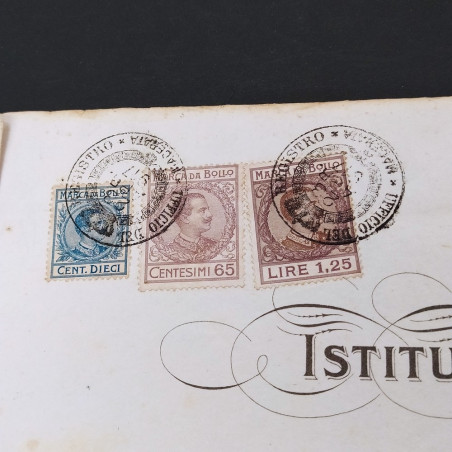 Lotto 4 diplomi, decreti annate varie 1878, 1876, 1917 - Ingiallimenti