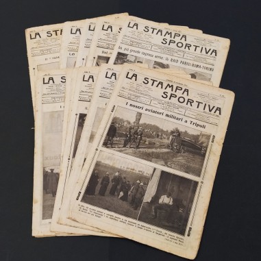 Lotto 12 riviste La stampa sportiva  1911/12 - Segni del tempo