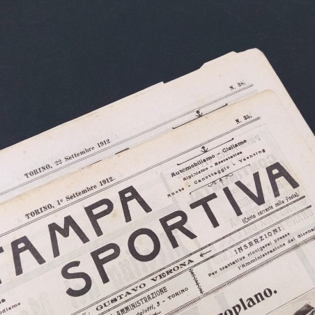 Lotto 12 riviste La stampa sportiva  1911/12 - Segni del tempo