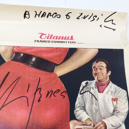 Manifesto film La proprietà non è più un furto con autografo - Segni del tempo