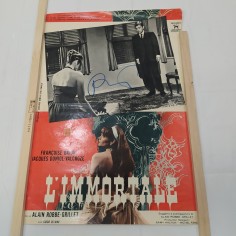Manifesto film L'immortale con autografo - Segni di affissione e scotch