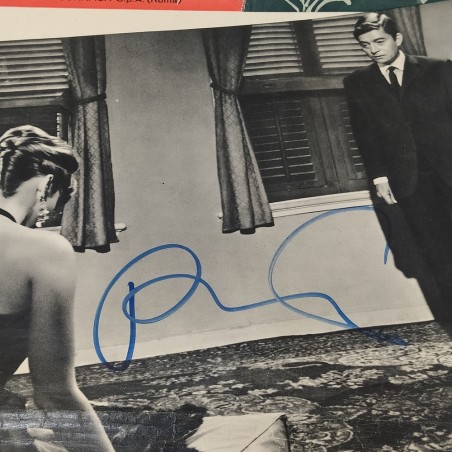 Manifesto film L'immortale con autografo - Segni di affissione e scotch