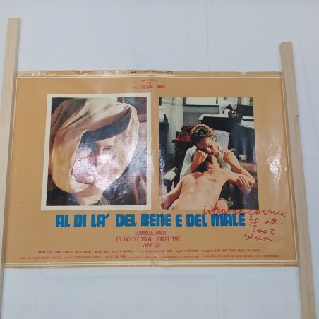 Manifesto film Al di là del bene e del male 1977 con autografo - Segni del tempo