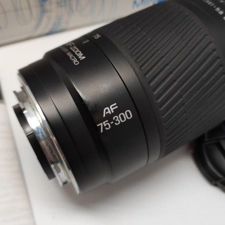 Ottica fotografica obiettivo zoom Minolta 75/300 AF usato pari nuovo