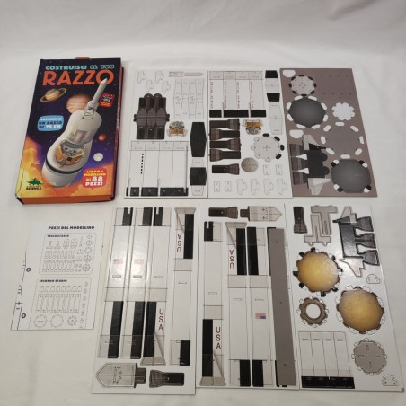 Kit di montaggio "Costruisci il tuo razzo" 88 pezzi nuovo