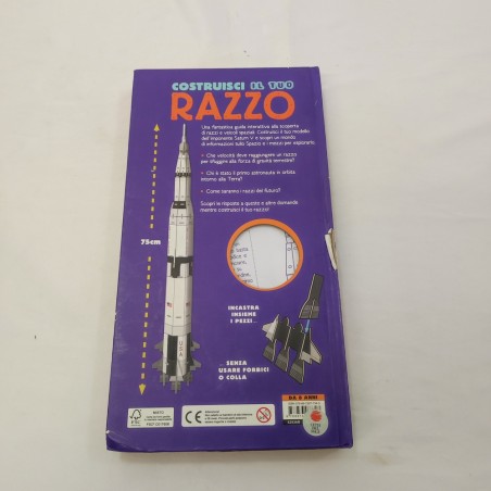 Kit di montaggio "Costruisci il tuo razzo" 88 pezzi nuovo