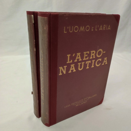 Lotto di 2 volumi "L’uomo e l’aria" anno 1939