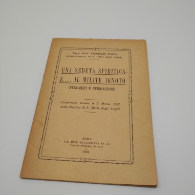 Libretto una seduta spiritica e… Il milite ignoto 1932