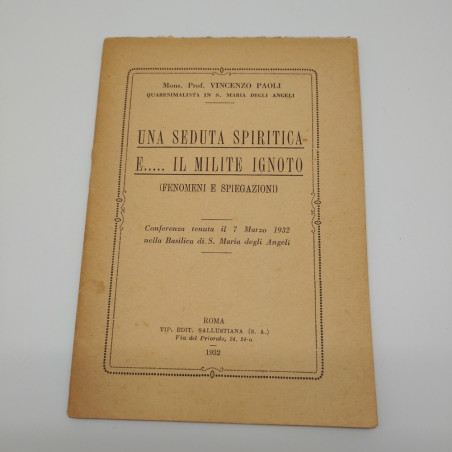 Libretto una seduta spiritica e… Il milite ignoto 1932