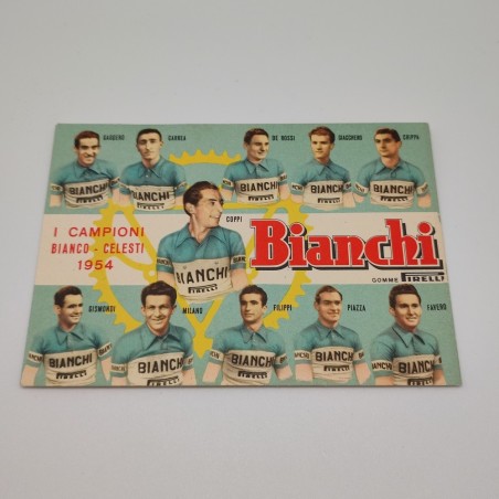 Cartolina I campioni Bianco Celesti 1954