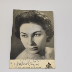 Cartolina Fonit Cetra autografa Luciana Gonzalez