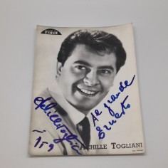 ACHILLE TOGLIANI foto in formato 17x23 con dedica e autografo 2