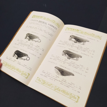 Catalogo selle biciclette - The Saddle Book - 1912 ottimo
