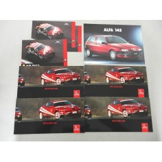 ALFA ROMEO LOTTO CARTOLINE E LIBRETTI ALFA 156 T.S. ALFA 145 CORSI DI GUIDA