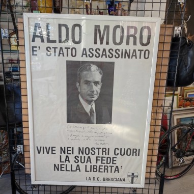 Manifesto Aldo Moro 70x100 cm DC Brescia