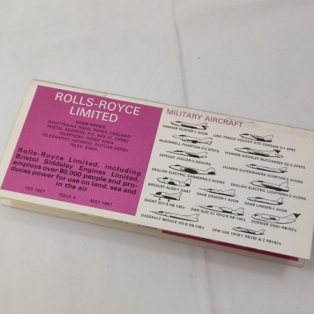 Brochure ROLLS-ROYCE Aero Engines Publication 1487 4th issue may 1967