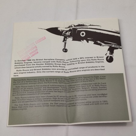 Brochure ROLLS-ROYCE Aero Engines Publication 1523 January 1967