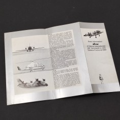 Pieghevole VFK salone Aeronautik e Spazio Torino 1968 - Velivolo VK 191 B 2