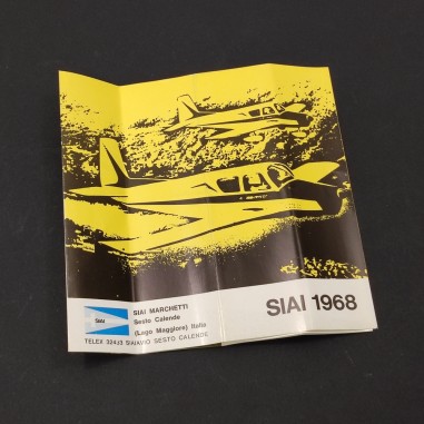SIAI MARCHETTI 1968 brochure modelli SA. 202 S. 205 S. 208 e F 260