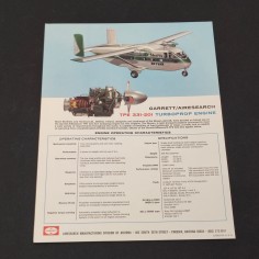 Brochure GARRETT/AIRSEARCH TPE 331-201 Turboprop Engine