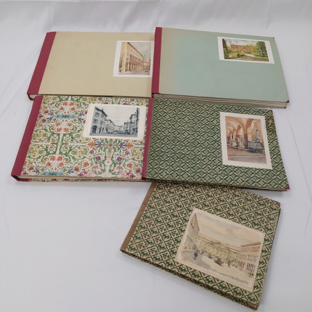 5 Album con cartoline fotografie documenti varie produzione Pietro Pagliani