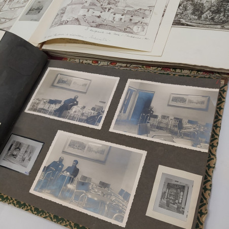 5 Album con cartoline fotografie documenti varie produzione Pietro Pagliani