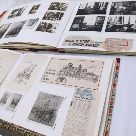 5 Album con cartoline fotografie documenti varie produzione Pietro Pagliani