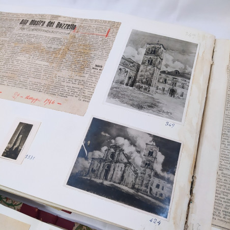 5 Album con cartoline fotografie documenti varie produzione Pietro Pagliani