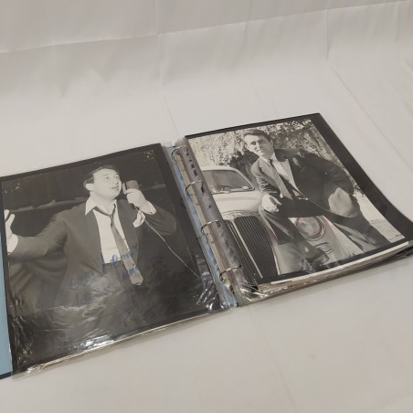 Album con 40 foto attori e attrici anni 40/50 con autografo e dedica