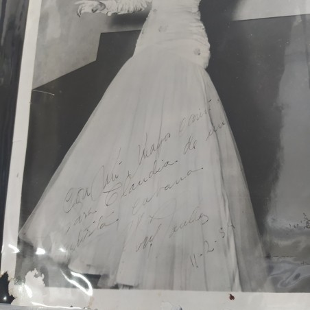 Album con 40 foto attori e attrici anni 40/50 con autografo e dedica
