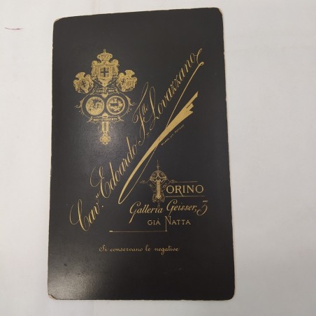 Lotto di 4 foto originali fine '800 attori con autografi