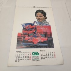 Calendario F.1 Ieri e Oggi 1989 illustrazioni grafiche auto e piloti 2
