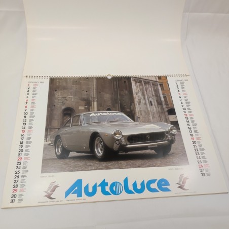 Calendario auto storiche 1989 concessionaria Autoluce Modena